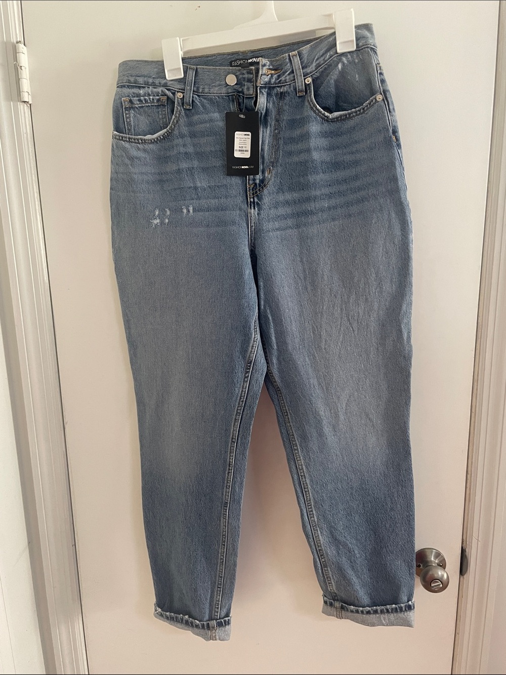 Curvy Light Blue Women’s Mom Jeans -  High Rise